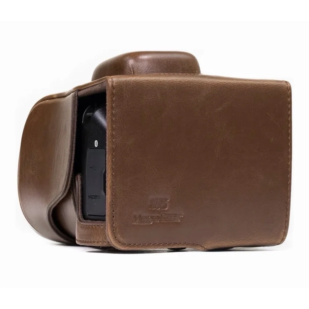 MegaGear Nikon D3500 Ever Ready‎ Leather Camera Case and Strap